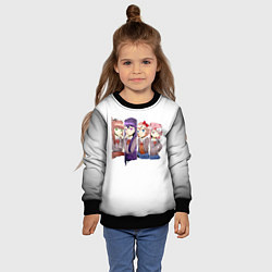 Свитшот детский Doki Doki Literature Club, цвет: 3D-черный — фото 2