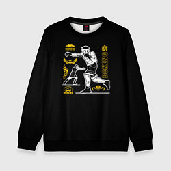 Свитшот детский BOXING, цвет: 3D-черный