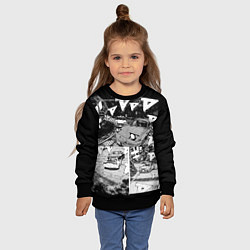 Свитшот детский Initial d, цвет: 3D-черный — фото 2