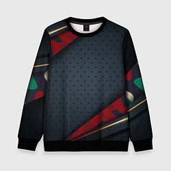 Свитшот детский 3D Dark red & black, цвет: 3D-черный