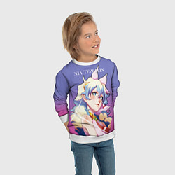 Свитшот детский Nia Gurren Lagann, цвет: 3D-белый — фото 2