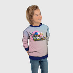 Свитшот детский Sonic racer, цвет: 3D-синий — фото 2
