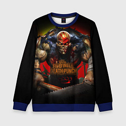 Свитшот детский Five Finger Death Punch Skull, цвет: 3D-синий