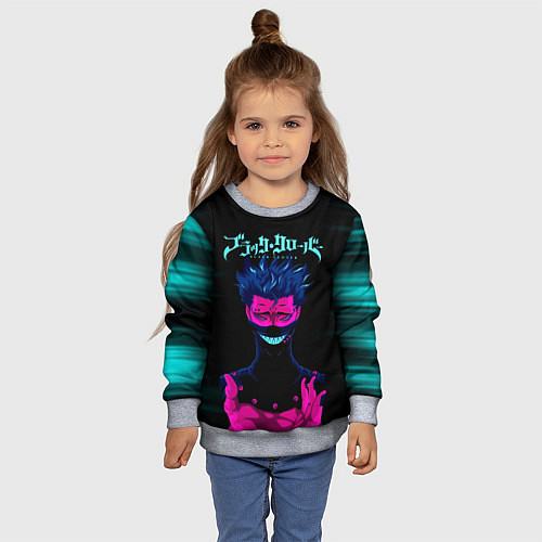 Детский свитшот Зора Идеаре Чёрный клевер / 3D-Меланж – фото 4