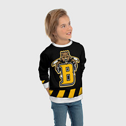 Свитшот детский BOSTON BRUINS, цвет: 3D-белый — фото 2