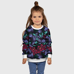 Свитшот детский Японские карпы, цвет: 3D-белый — фото 2