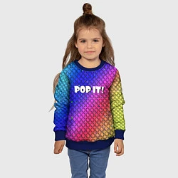Свитшот детский Pop It! Simple Dimple, цвет: 3D-синий — фото 2