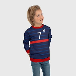 Свитшот детский Гризман футболист Франция, цвет: 3D-красный — фото 2
