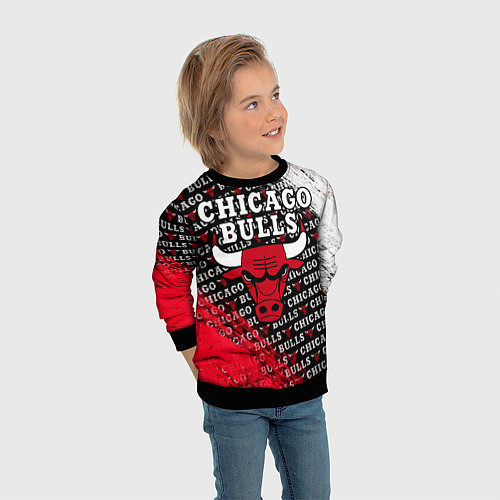 Детский свитшот CHICAGO BULLS 6 / 3D-Черный – фото 3