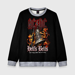 Свитшот детский ACDC Hells Bells, цвет: 3D-меланж