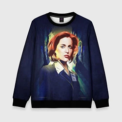 Свитшот детский Dana Scully, цвет: 3D-черный