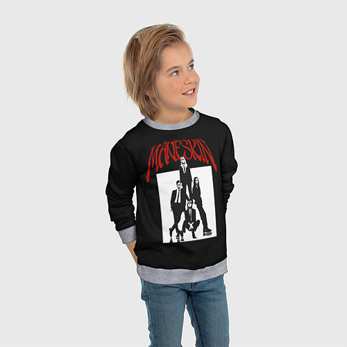 Детский свитшот Maneskin Rock Band / 3D-Меланж – фото 3