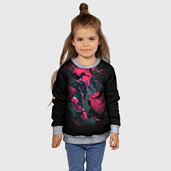 Свитшот детский ХЯККИМАРУ В ЯРОСТИ ДОРОРО, цвет: 3D-меланж — фото 2