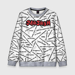 Детский свитшот ЭЛИЗИУМ ПЕСНИ Z