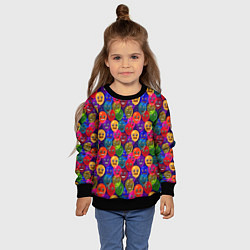 Свитшот детский Воздушные Шарики, цвет: 3D-черный — фото 2