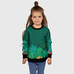 Свитшот детский Мои джунгли, цвет: 3D-черный — фото 2