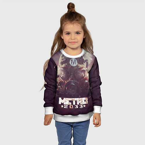 Детский свитшот MERTO 2033 ПРОТИВОГАЗ / 3D-Белый – фото 4