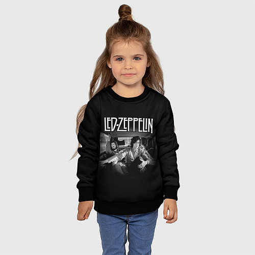 Детский свитшот Led Zeppelin / 3D-Черный – фото 4