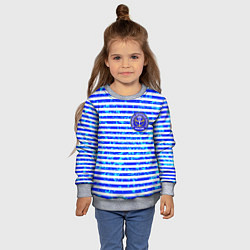 Свитшот детский Тельняшка со значком ВДВ, цвет: 3D-меланж — фото 2