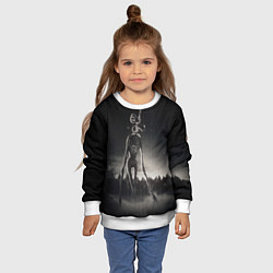 Свитшот детский Сиреноголовый в Лесу Игра, цвет: 3D-белый — фото 2