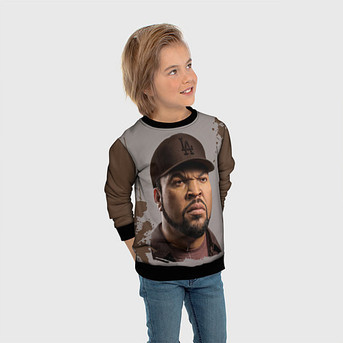 Детский свитшот Ice Cube Айс Куб Z / 3D-Черный – фото 3