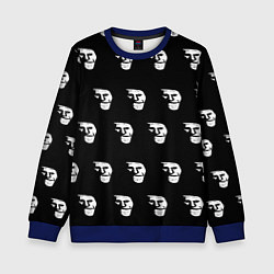 Свитшот детский Dark trollface, цвет: 3D-синий