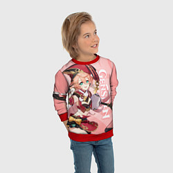 Свитшот детский Genshin Impact, Янь Фэй, цвет: 3D-красный — фото 2