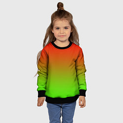 Свитшот детский Градиент Яблоко, цвет: 3D-черный — фото 2