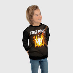 Свитшот детский FREE FIRE GRAND MASTER, цвет: 3D-черный — фото 2