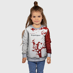 Свитшот детский Агата Кристи Второй фронт, цвет: 3D-меланж — фото 2