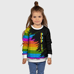 Свитшот детский ИГРУШКА POP it ПОП-ИТ, цвет: 3D-белый — фото 2