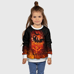 Свитшот детский Ария в огне, цвет: 3D-белый — фото 2
