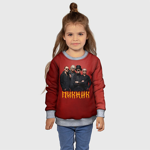 Детский свитшот Группа Пикник / 3D-Меланж – фото 4