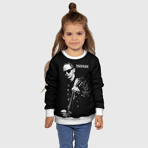 Детский свитшот Пикник Эдмунд Шклярский / 3D-Белый – фото 4