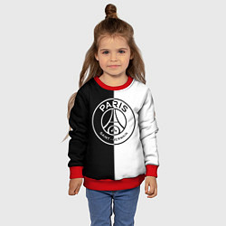 Свитшот детский ФК ПСЖ PSG BLACK & WHITE, цвет: 3D-красный — фото 2