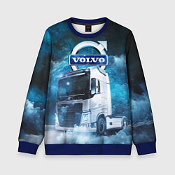 Свитшот детский Volvo truck, цвет: 3D-синий