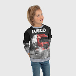 Свитшот детский Iveco truck, цвет: 3D-меланж — фото 2