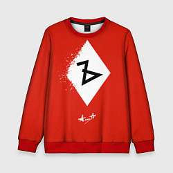 Свитшот детский Алиса Ъ «Твёрдый знак», цвет: 3D-красный