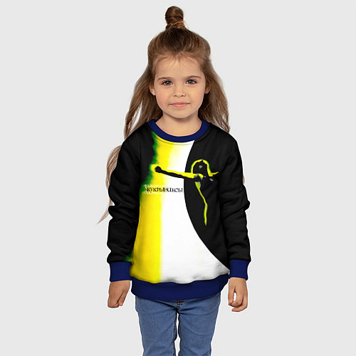 Детский свитшот Кукрыниксы - Фаворит Солнца / 3D-Синий – фото 4