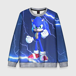 Свитшот детский SONIC СОНИК СИНИЙ ЁЖ Z, цвет: 3D-меланж