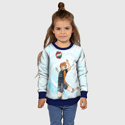 Свитшот детский Шоё Хината Хайкю Z, цвет: 3D-синий — фото 2