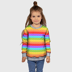 Свитшот детский ПОП ИТ POP IT, цвет: 3D-меланж — фото 2
