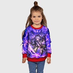 Свитшот детский Рэйзор Genshin Impact Геншин Импакт Z, цвет: 3D-красный — фото 2