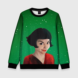 Свитшот детский Амели Amelie Z, цвет: 3D-черный