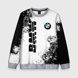 Свитшот детский BMW БМВ РАЗРЕЗАННОЕ ЛОГО, цвет: 3D-меланж