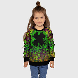 Свитшот детский Четырехлистный Клевер, цвет: 3D-черный — фото 2