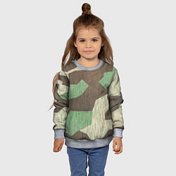 Свитшот детский Камуфляж хаки армейский, цвет: 3D-меланж — фото 2