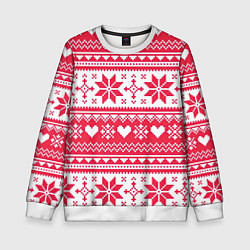 Свитшот детский Новогодний уют, цвет: 3D-белый