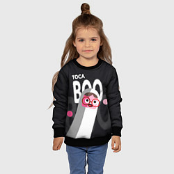 Свитшот детский Toca Boo, цвет: 3D-черный — фото 2