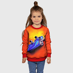 Свитшот детский Hot Wheels Хот Вилс, цвет: 3D-красный — фото 2